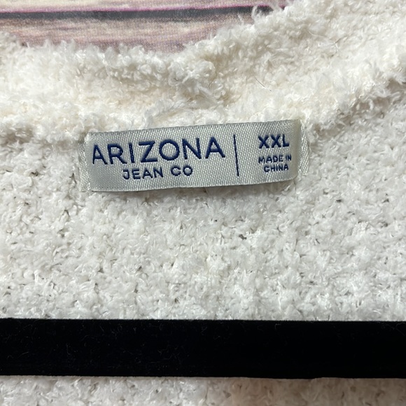 NWT Arizona Ivory Fuzzy Sweater Size XXL E4 - Picture 2 of 6